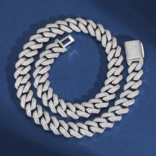 Load image into Gallery viewer, Silver 14MM Prong Set Cuban Link