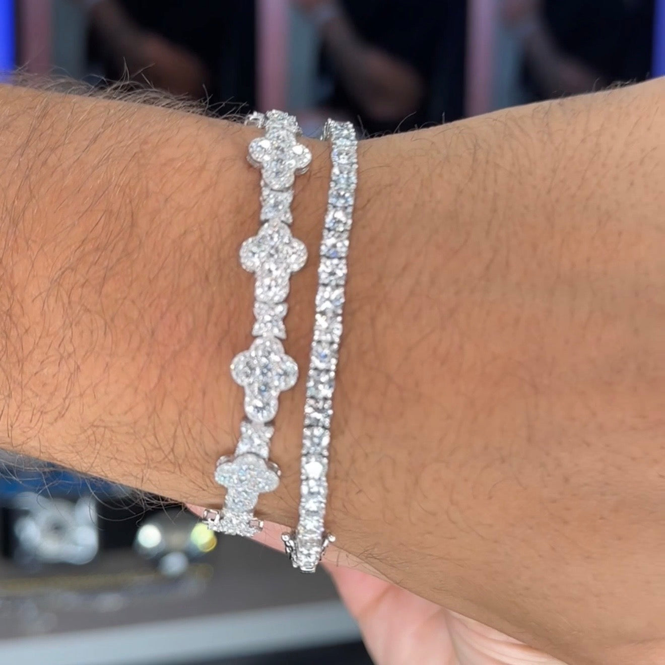 925 Tennis Bracelet With Moissanite