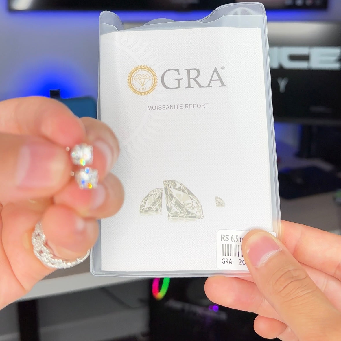 Moissanite Stud Earrings