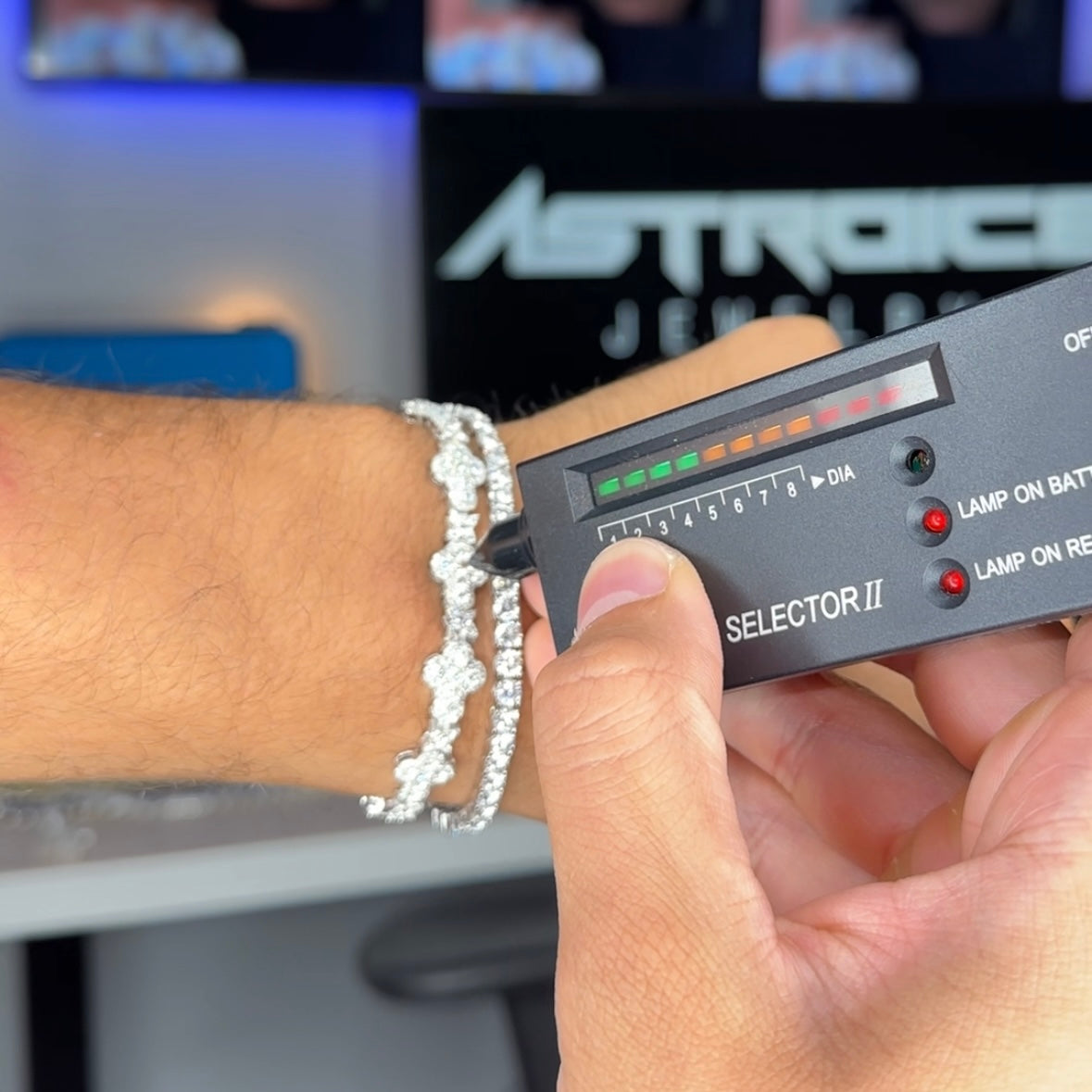 925 10MM Cross Tennis Bracelet