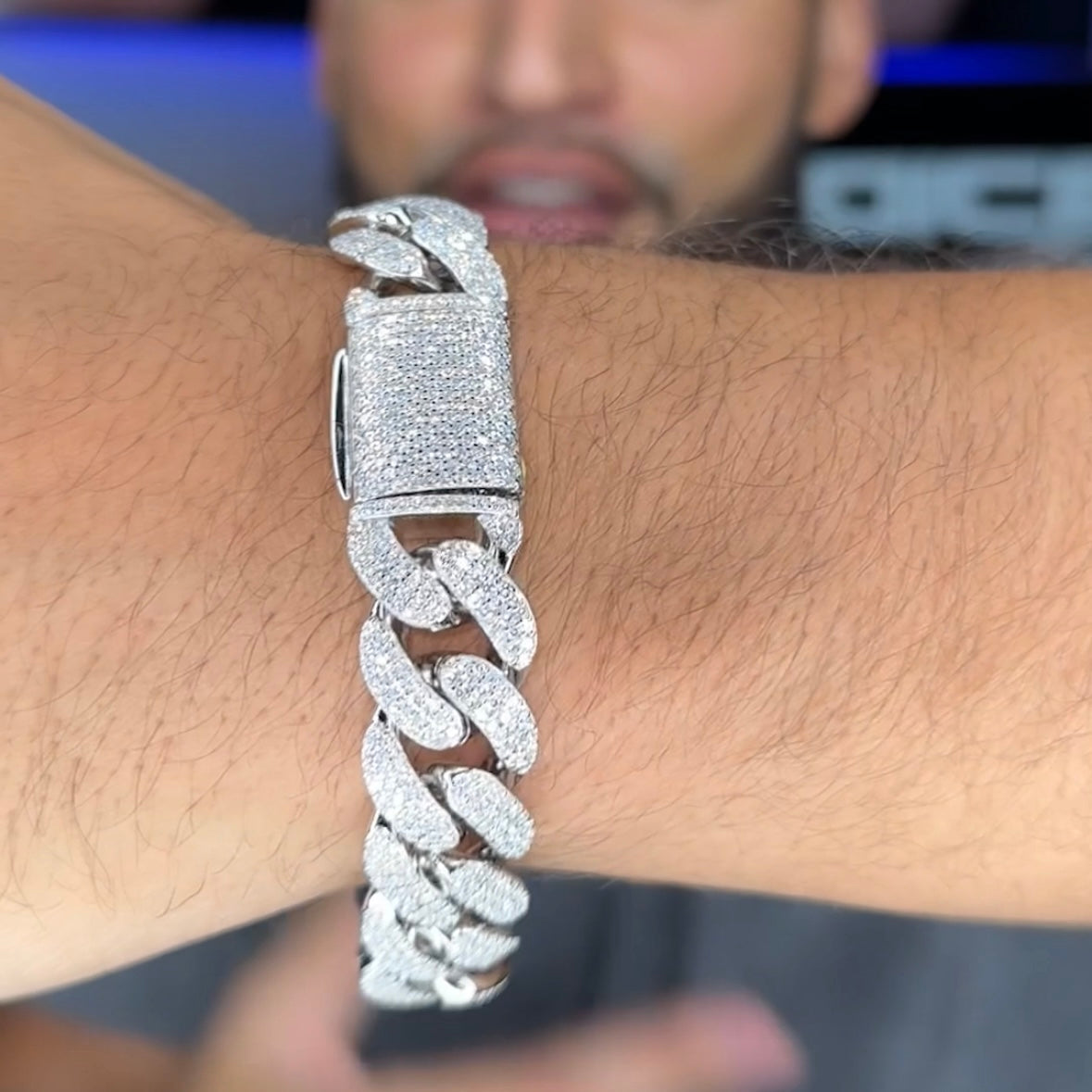 S925 16MM Cuban Link Bracelet