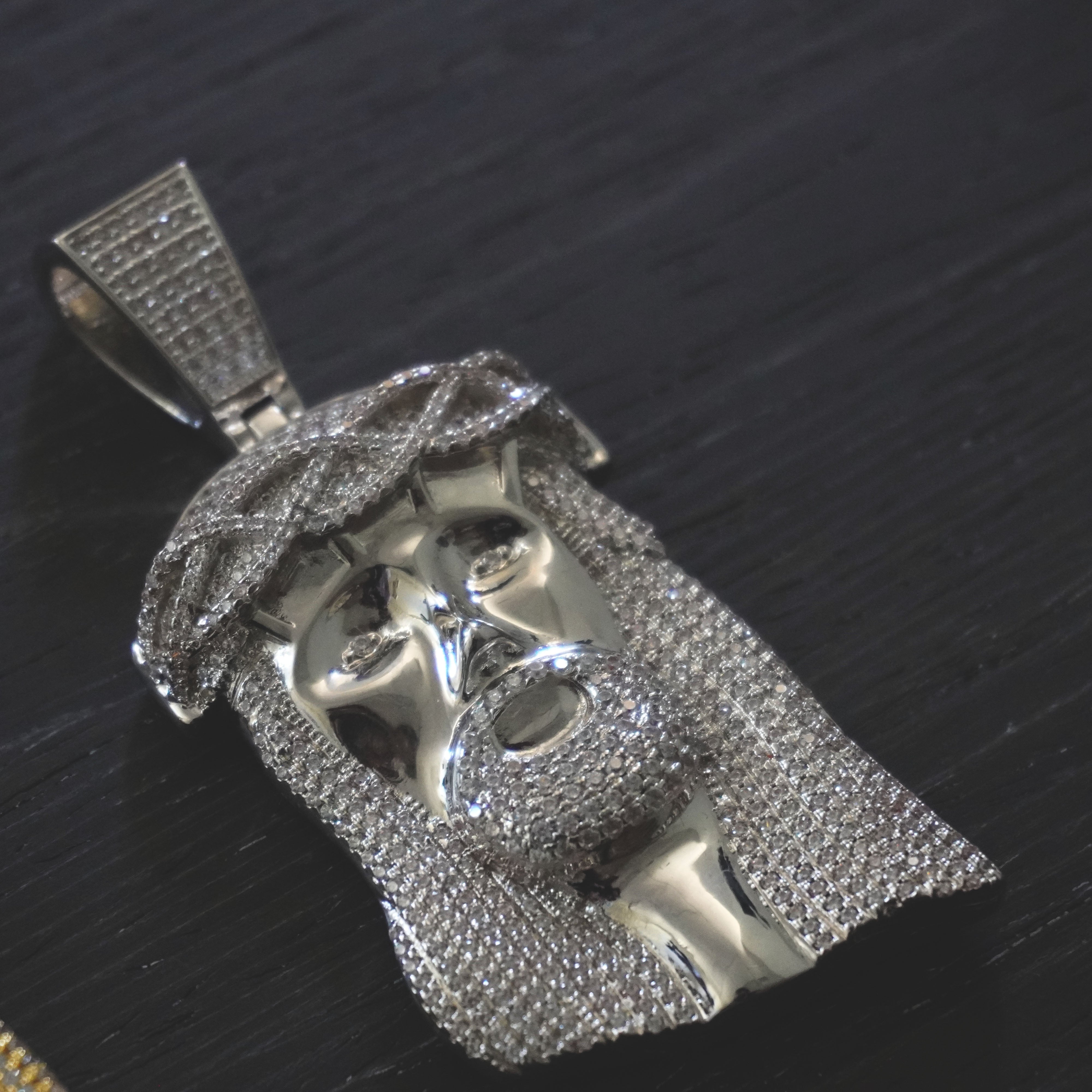 Silver XL Jesus Piece