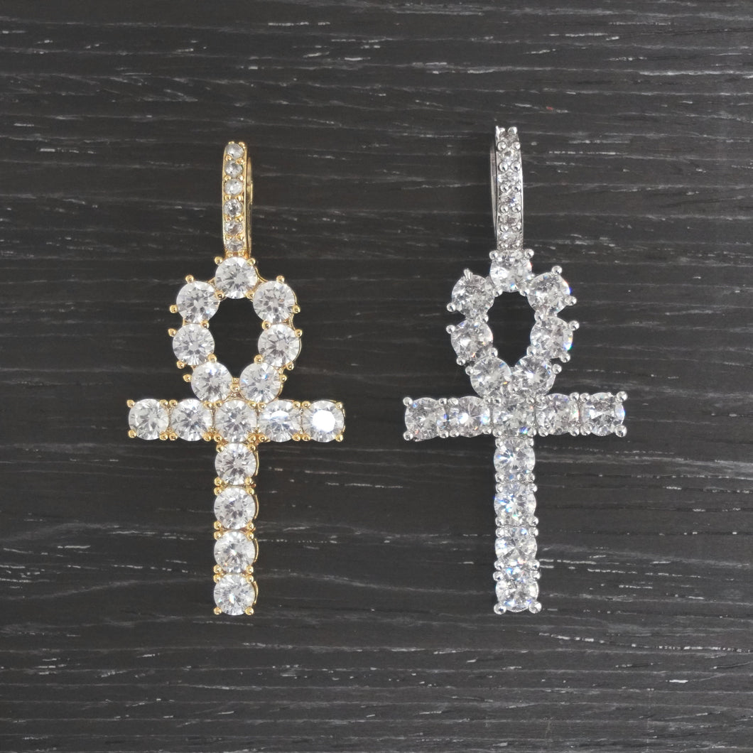 Silver Iced Ankh