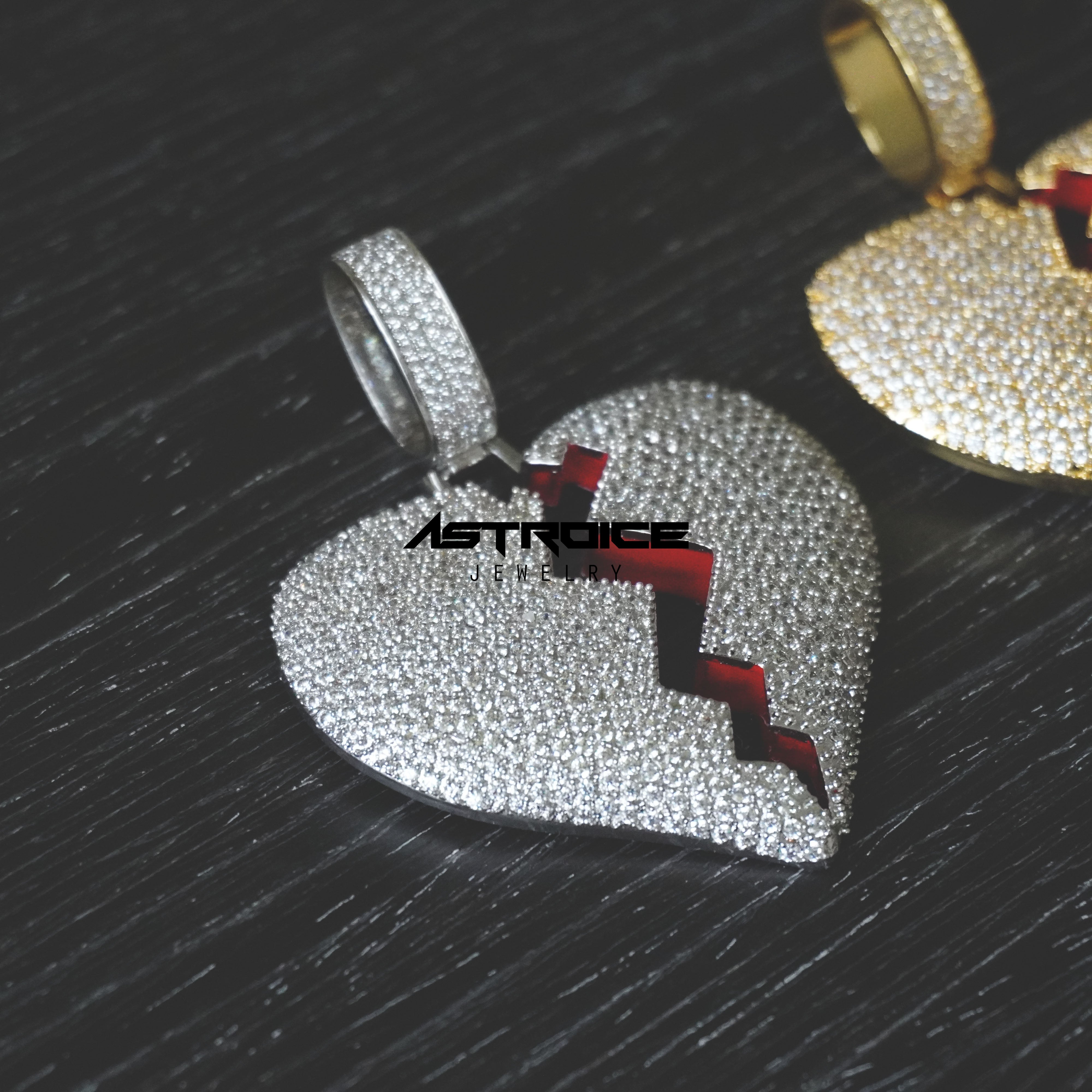 Broken Heart W/ 12MM Bail