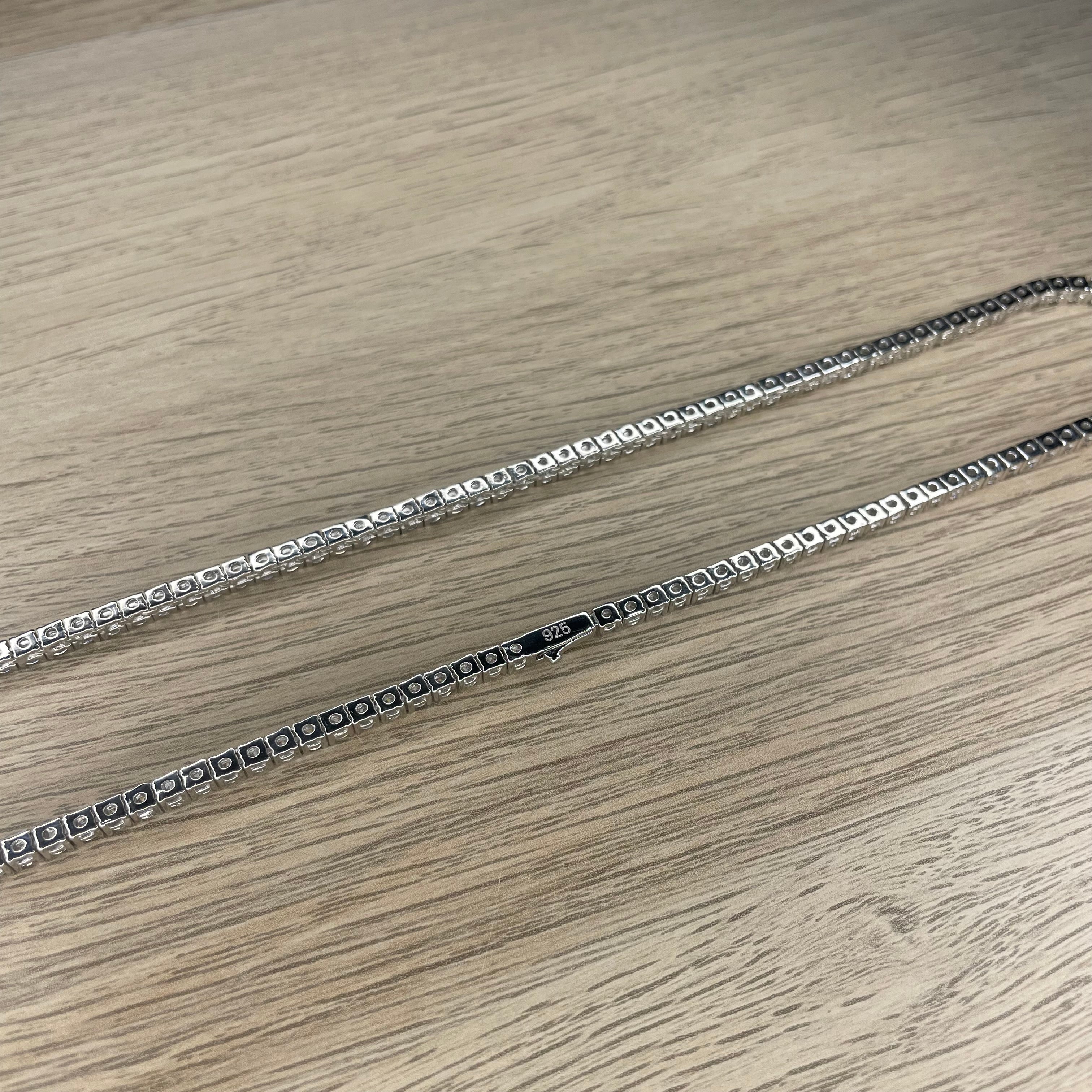 925 Tennis Chain W/ Moissanite