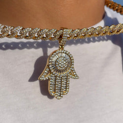 Silver XL Hamsa