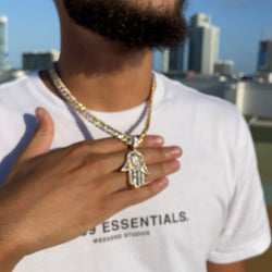 Silver XL Hamsa