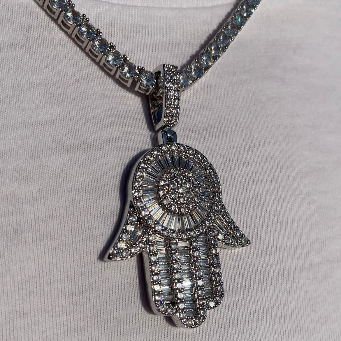 Silver XL Hamsa