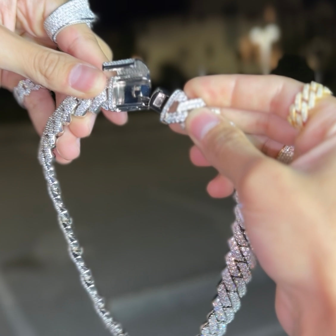 19MM Prong Set Cuban Link (2 Row)